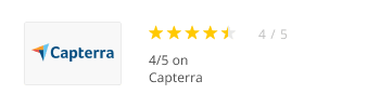 4/5 on Capterra