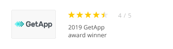 4/5 2019 GetApp award winner