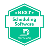 Best Scheduling Software award by Digital.com