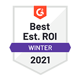 Best Est. ROI Winter 2021 award